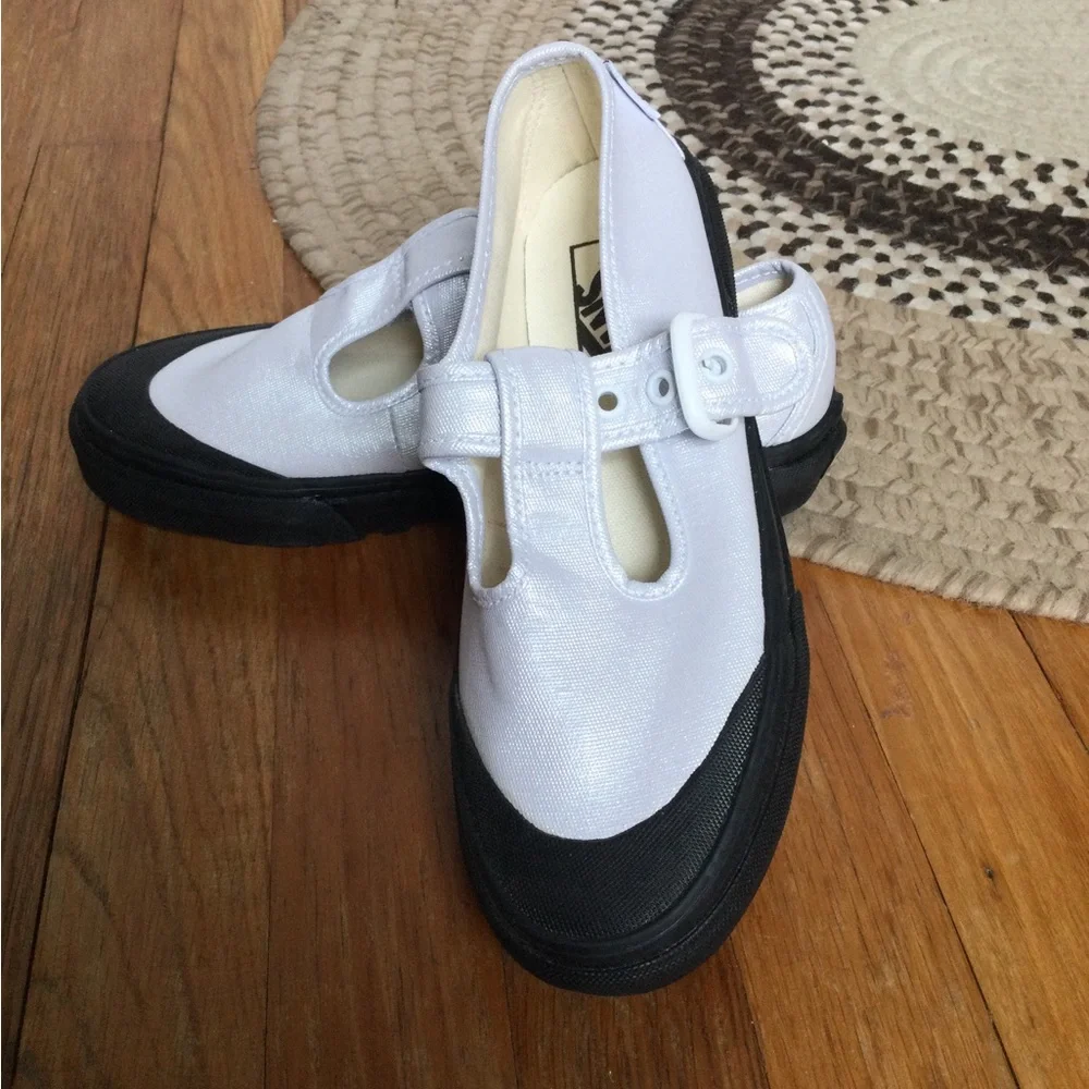 Vans Silver Mary Jane Creepers